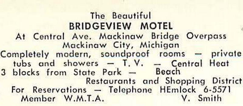 Bridgeview Motel (Bridgeview Diner, Bridge View Motel) - Vintage Postcard (newer photo)